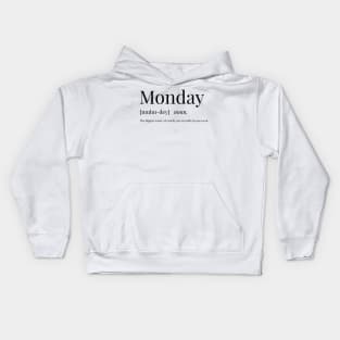 Monday Definition Kids Hoodie